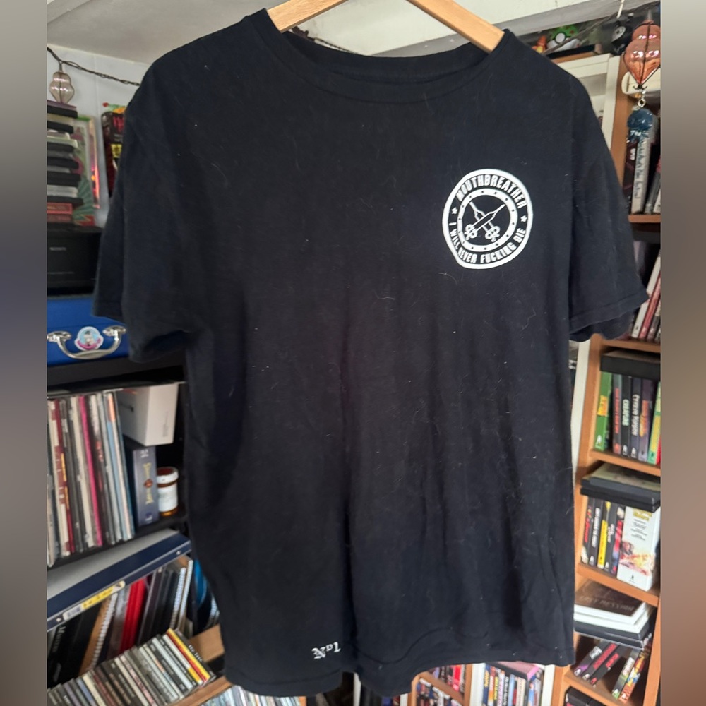 MouthBreather - I Will Never F*cking Die Large Shirt 1/1 Mathcore Metalcore MAHC